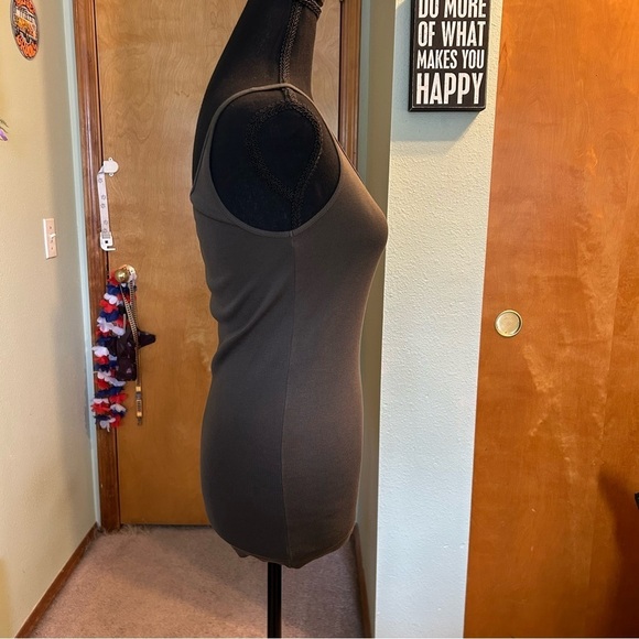 Eileen Fisher dark green basic tank top scoop neck size S - Picture 2 of 7